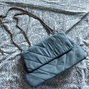 Blue Jean flap purse